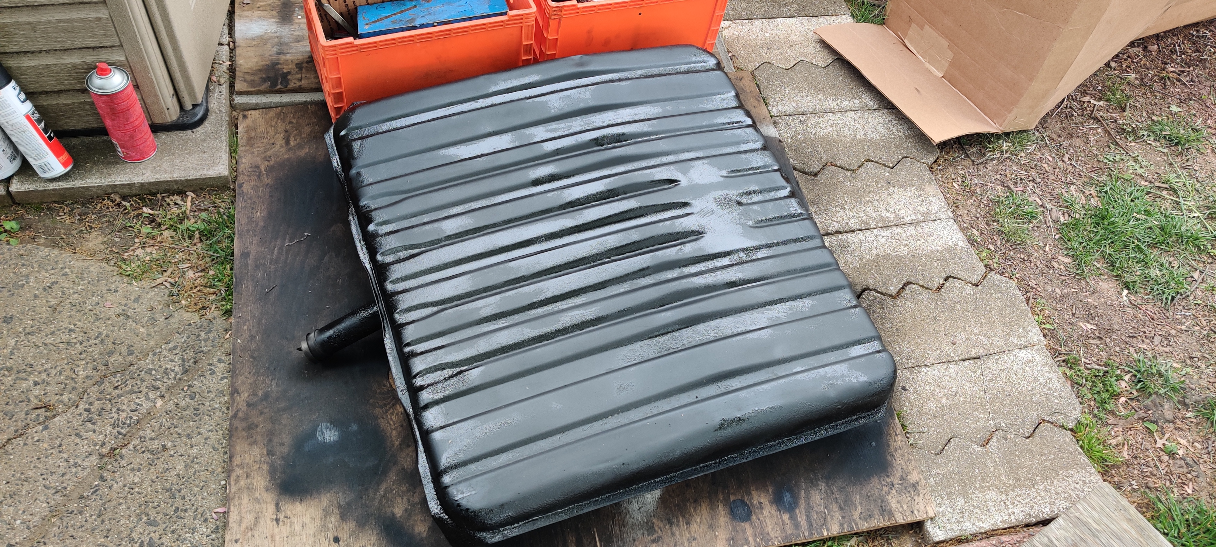 Fuel Tank with new rubber coating